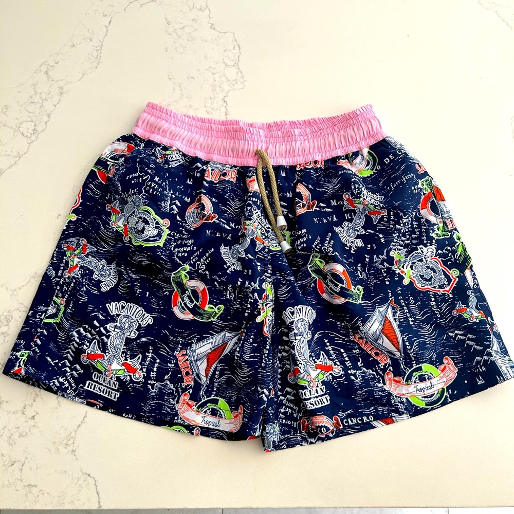 Handmade swim trunks